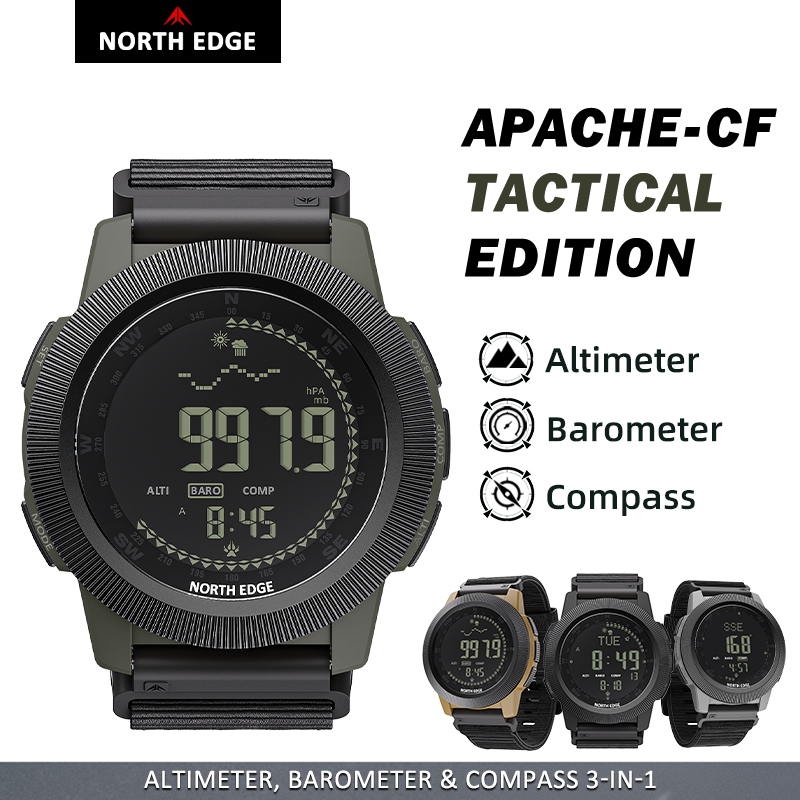 Altimeter Compass Watch - NORTH EDGE APACHE-CF – мужские цифровые