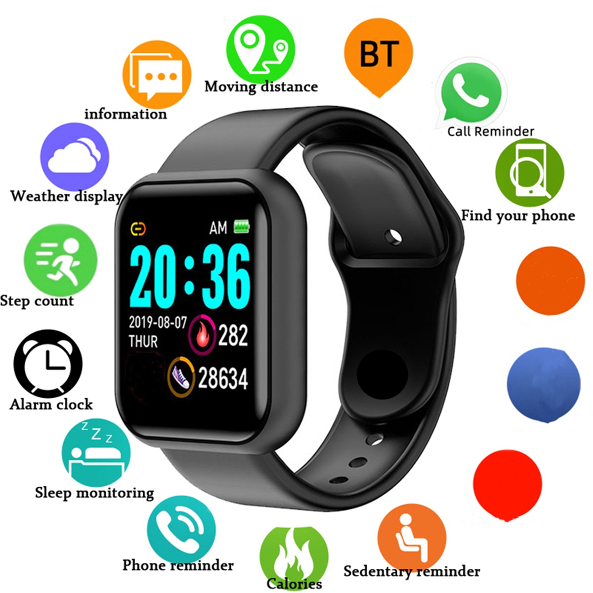 Smartwatch Watches Price - Мужские умные часы с цветным экраном,