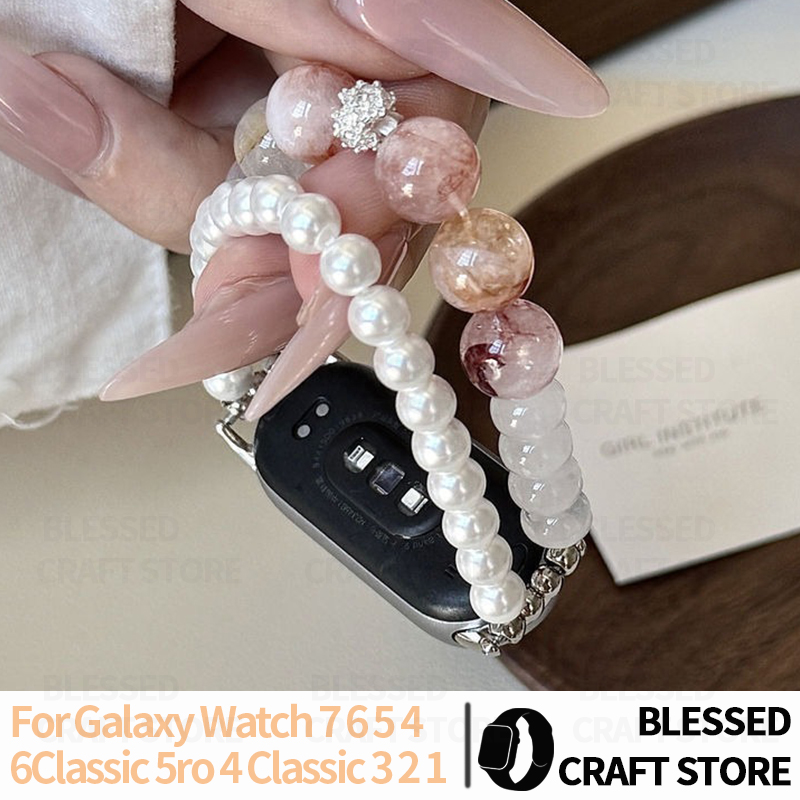 Smartwatch Vintage Watches For Women - Браслет из натурального кристалла и жемчуга