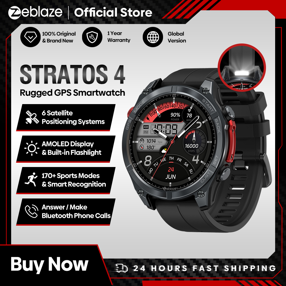 Altimeter Compass Watch - НОВЫЕ умные часы Zeblaze Stratos 4,