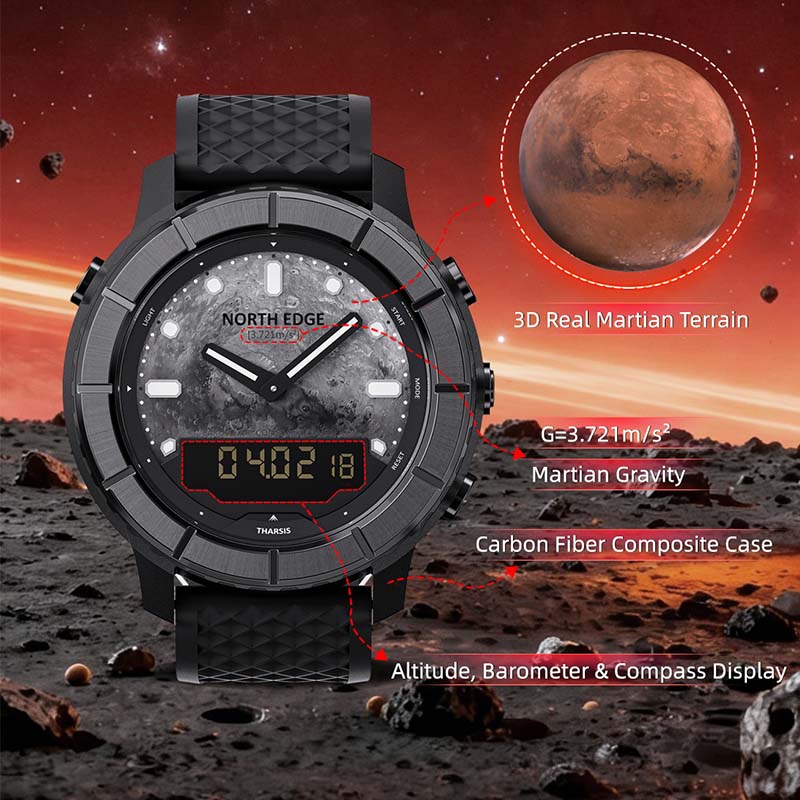 Мужские спортивные часы North  – обзор и цена Altimeter Compass Watch