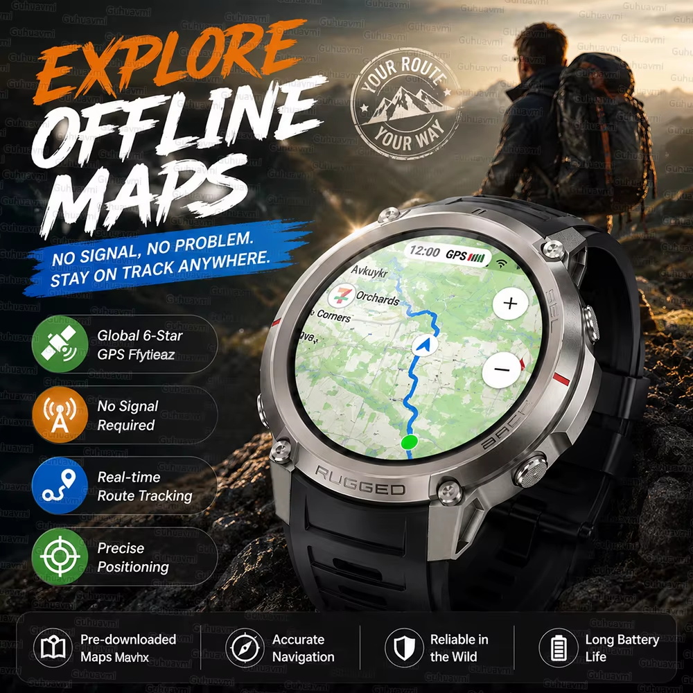 TANK Новые умные часы для акти – обзор и цена Altimeter Compass Watch