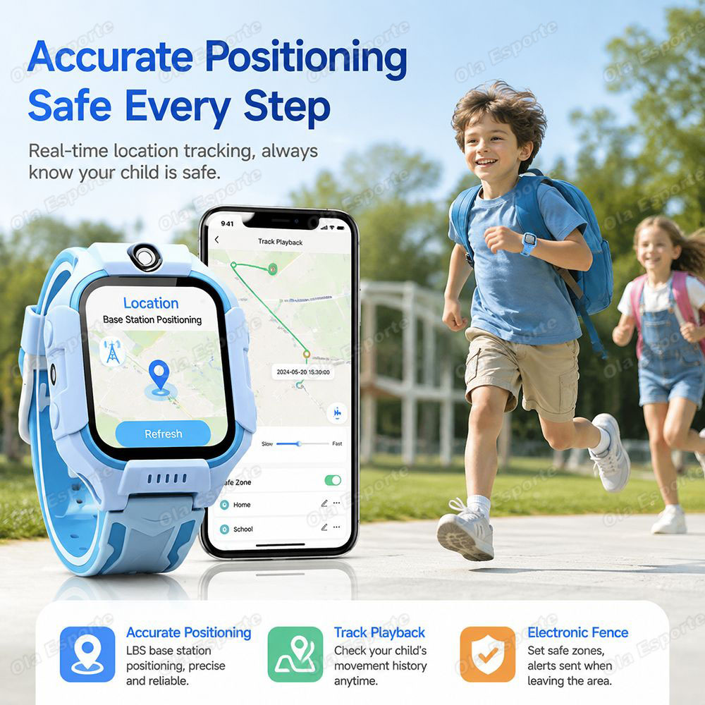 2027 Новые детские умные часы  – обзор и цена Smartwatch Watches For Kids With Gps