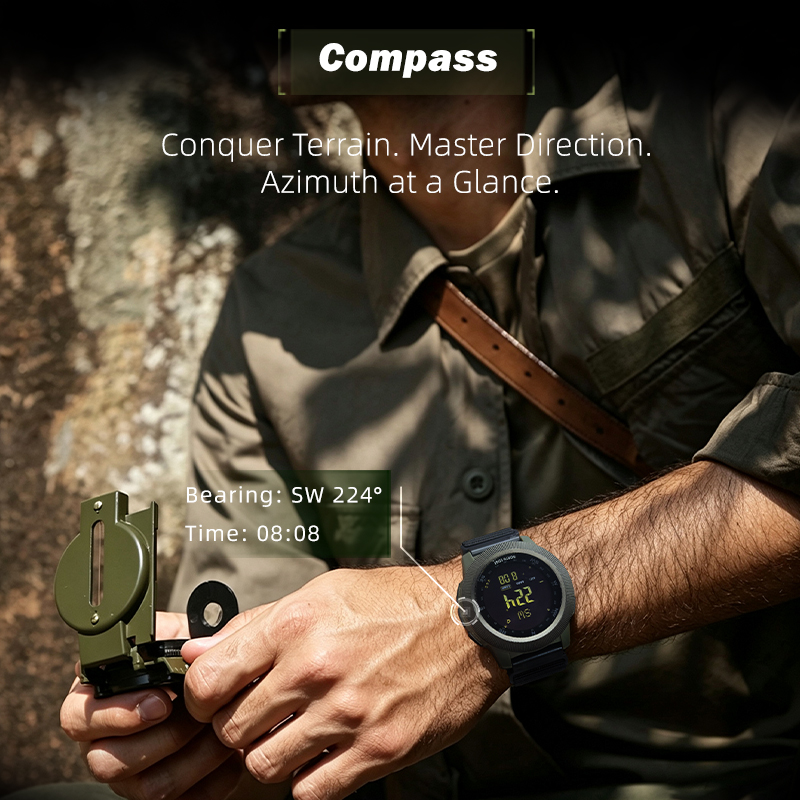 NORTH EDGE APACHE-CF – мужские – обзор и цена Altimeter Compass Watch