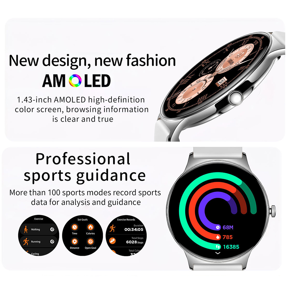 Ультратонкие умные часы AMOLED – обзор и цена Watches Ladies Smartwatch