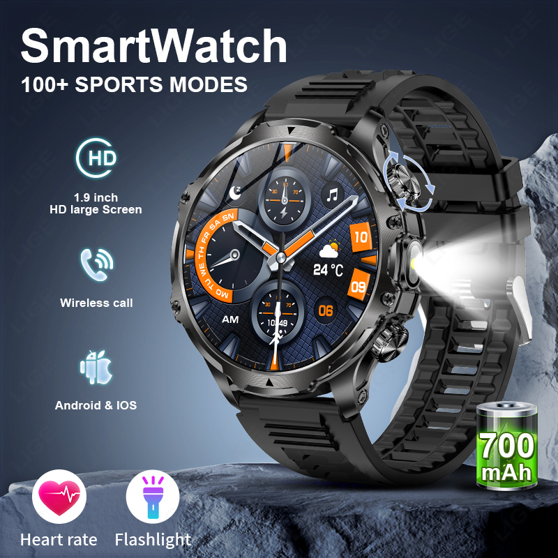 LIGE Смарт-часы в стиле милита – обзор и цена Timex Watches Smartwatch