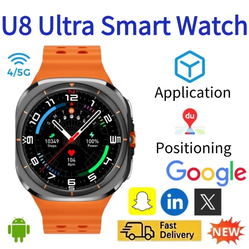 Умные часы U8 с поддержкой 4G  – обзор и цена Smartwatch Watches For Women With Gps