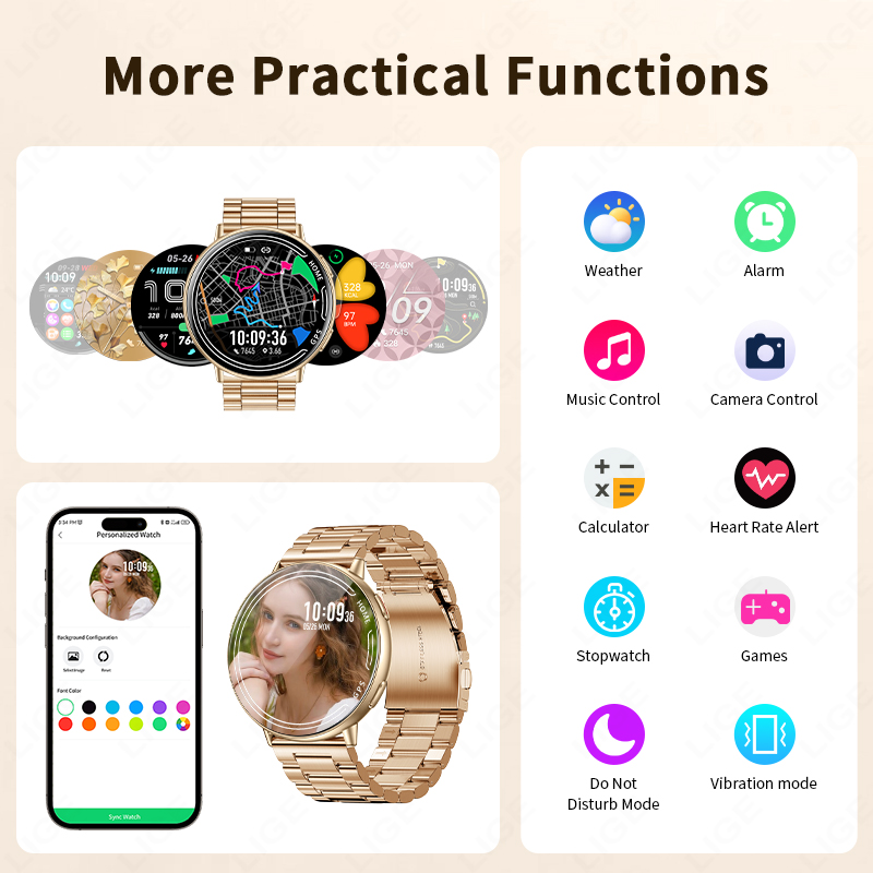 LIGE GPS Смарт-часы Мониторинг – обзор и цена Smartwatch Watches For Women With Gps