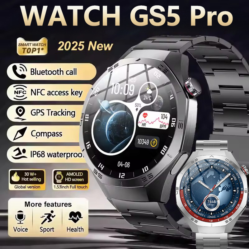 Оригинальные умные часы GS5 Pr – обзор и цена Smartwatch Watches For Women With Gps