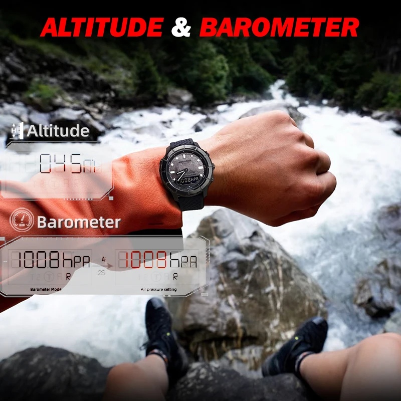 NORTH EDGE THARSIS Мужские циф – обзор и цена Altimeter Compass Watch